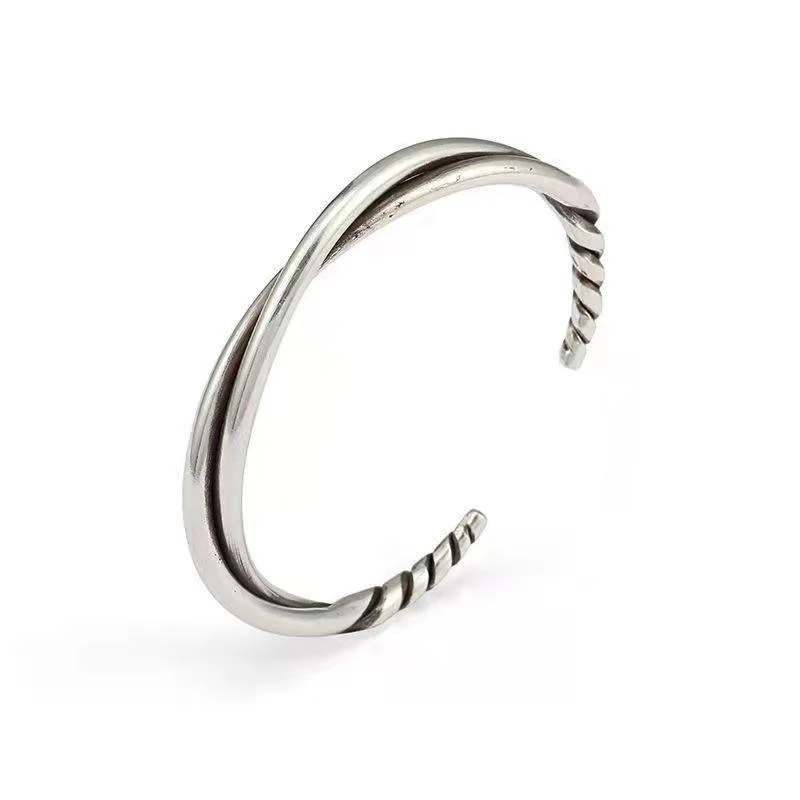Hand Twisted Retro Bracelet Niche Design Men's Thai Jewelry