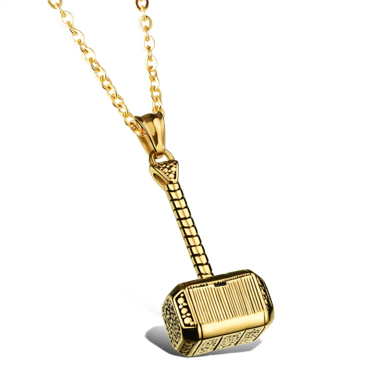Lucky Men's Titanium Steel Pendant Necklace
