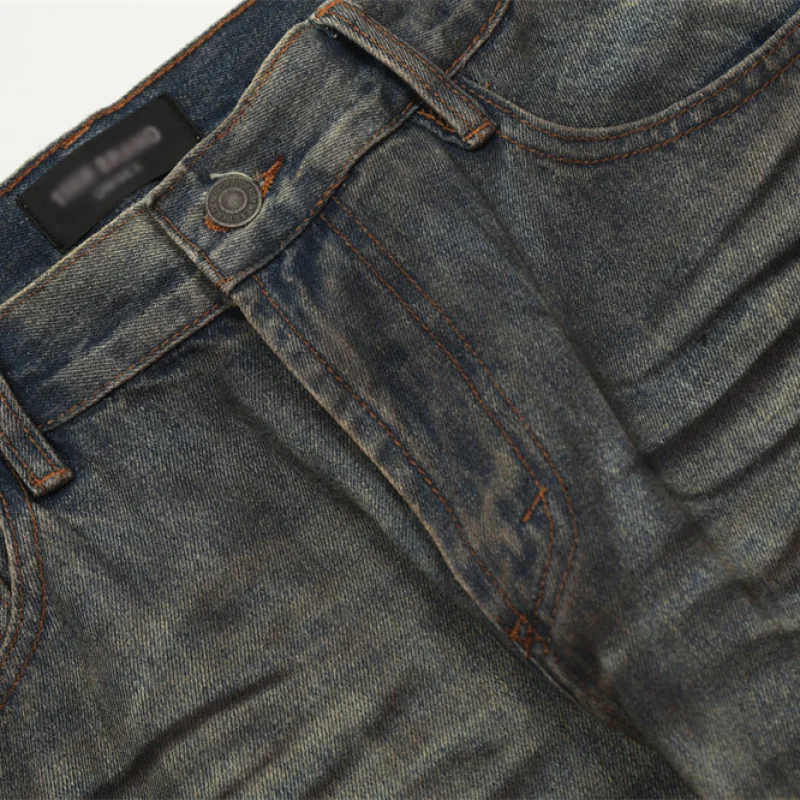 Fashion Holes Dirty Denim Trousers For Men