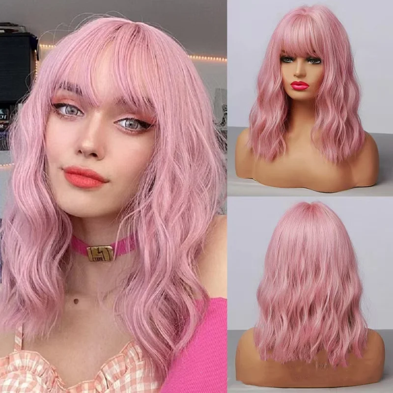 Cosplay Wig Female Short Curly Hair Chemical Fiber Wig