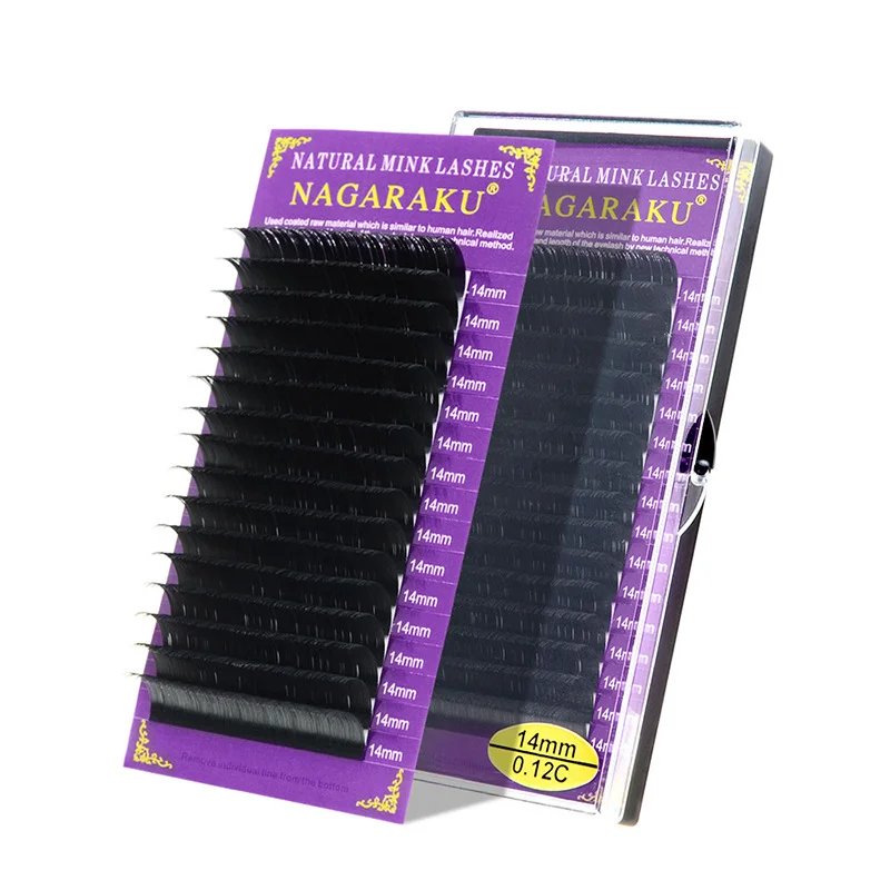 Single round hair 0.07 thick grafted eyelashes
