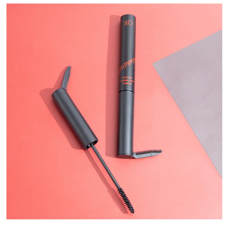 Slim Curling Non Smudging Waterproof Eye Black With Makeup Combs