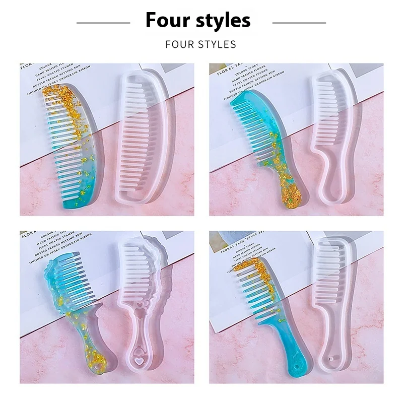 Women's Popular Comb Mold Crystal Glue