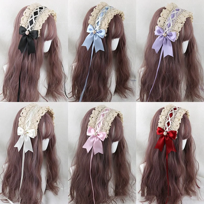 Japanese soft girl Lolita lace headdress