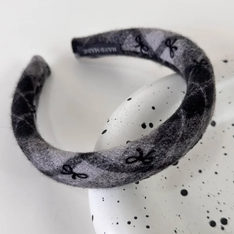 Women's French Retro Dots Knitted Headband