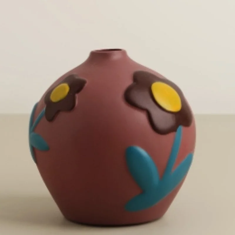 Ceramic vase-Little Daisies-1 piece