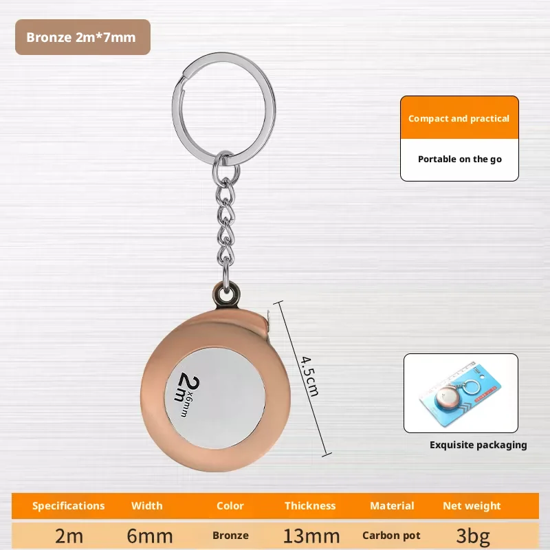 Mini tape measure-copper