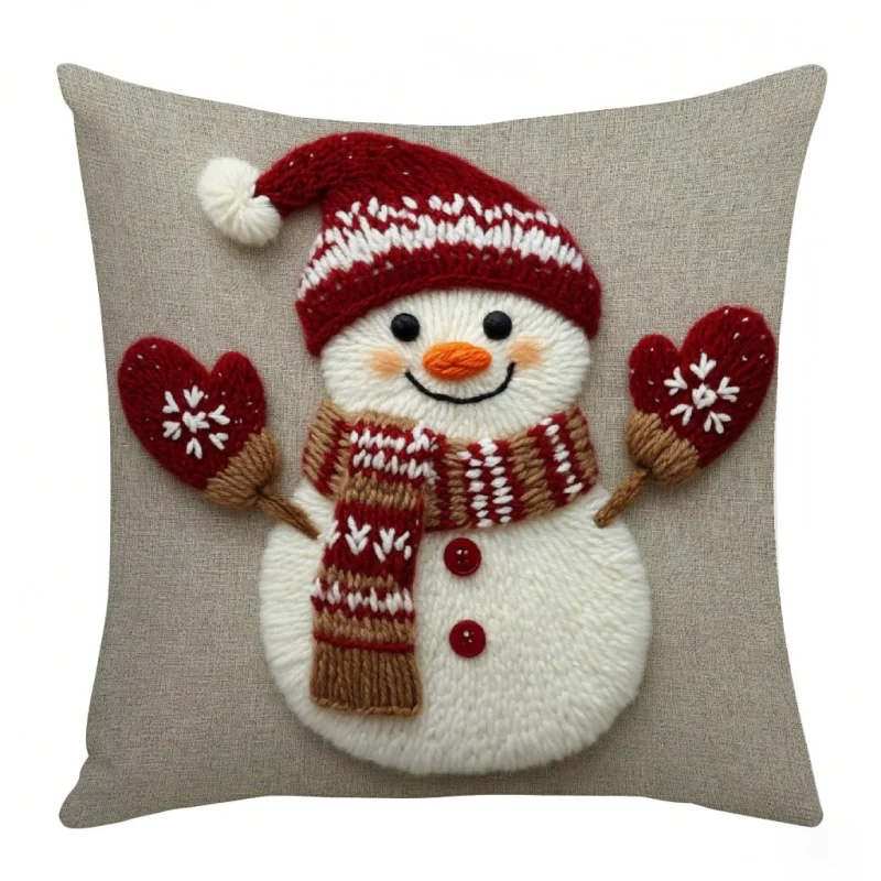 Printed Christmas Decorative Sofa Cushion