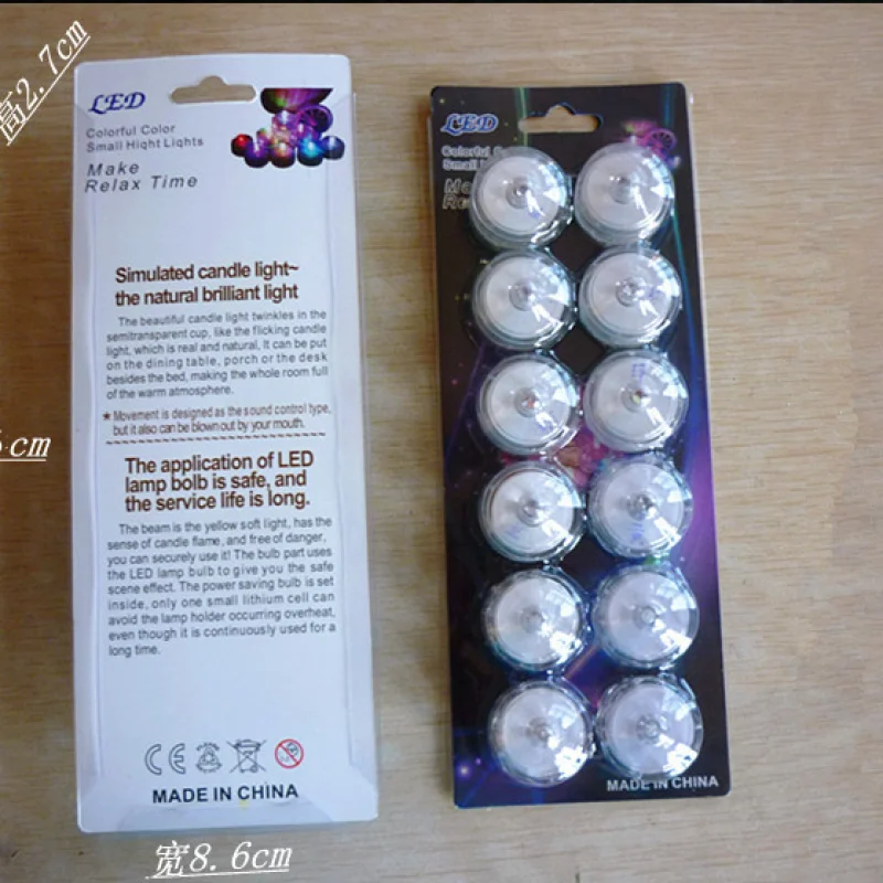 Colorful electronic candle light diving light