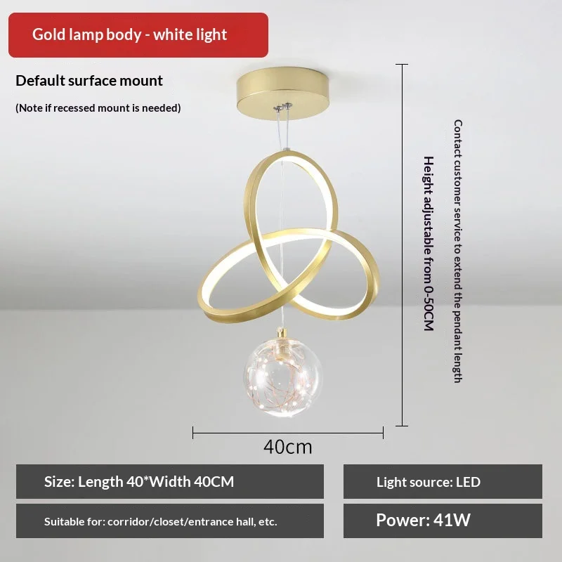 Aisle Chandelier Corridor Light Modern Minimalist