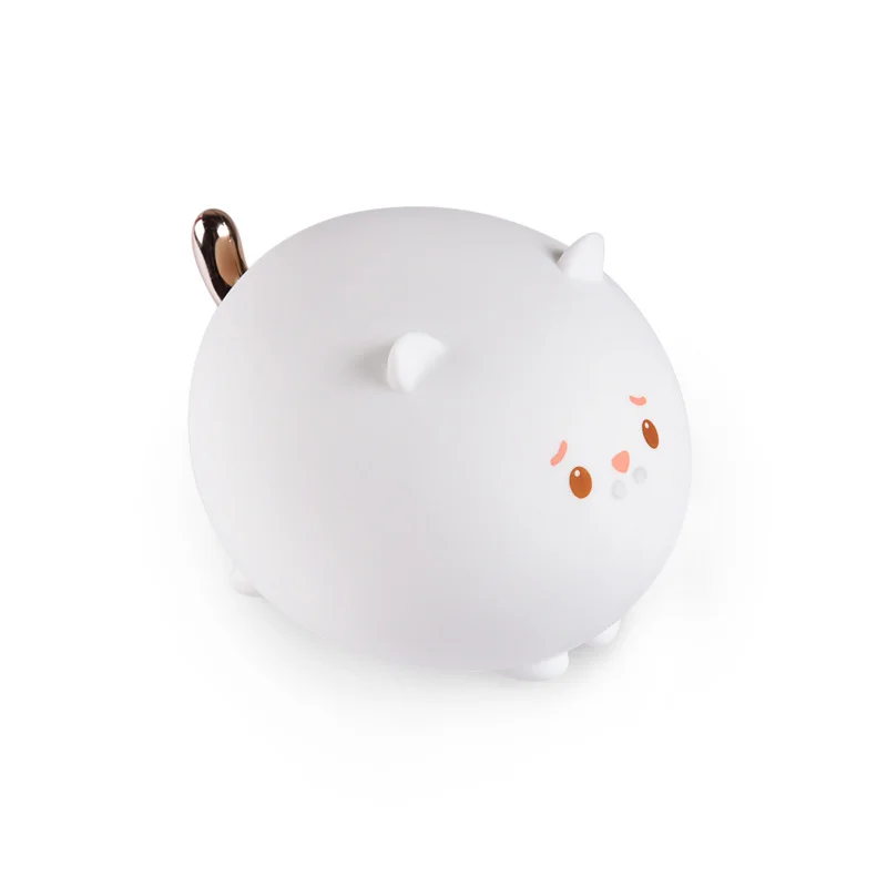 Meow silicone pat night light