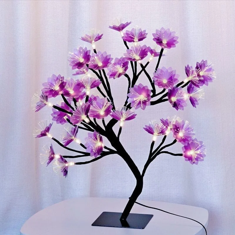 Cherry Blossom Voice-controlled Desk Lamp Room Atmosphere Bedroom