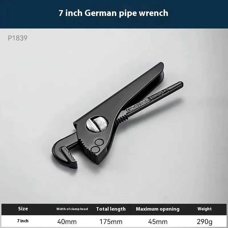Heavy Wrench European-style Heavy-duty Plastic Steel Wrench Nipper For Pipe