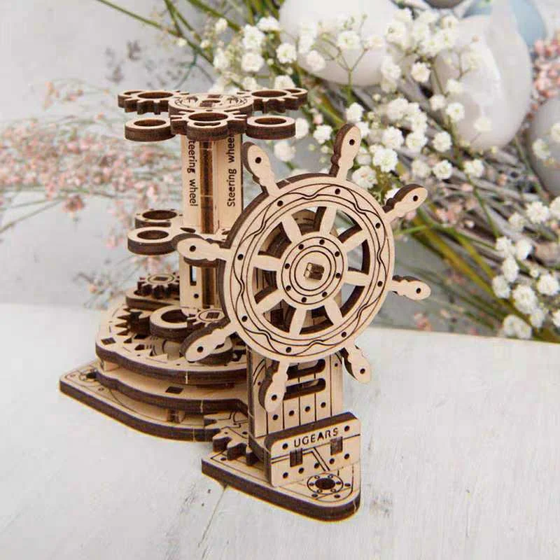 Ukrainian Wooden Machinery Rotating Model Rotating Pen Holder Student Gift Toy