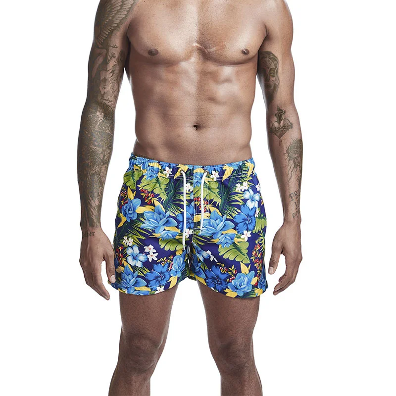 Printed Men's Beach Pants Slim Slim Sports Quick-drying Shorts