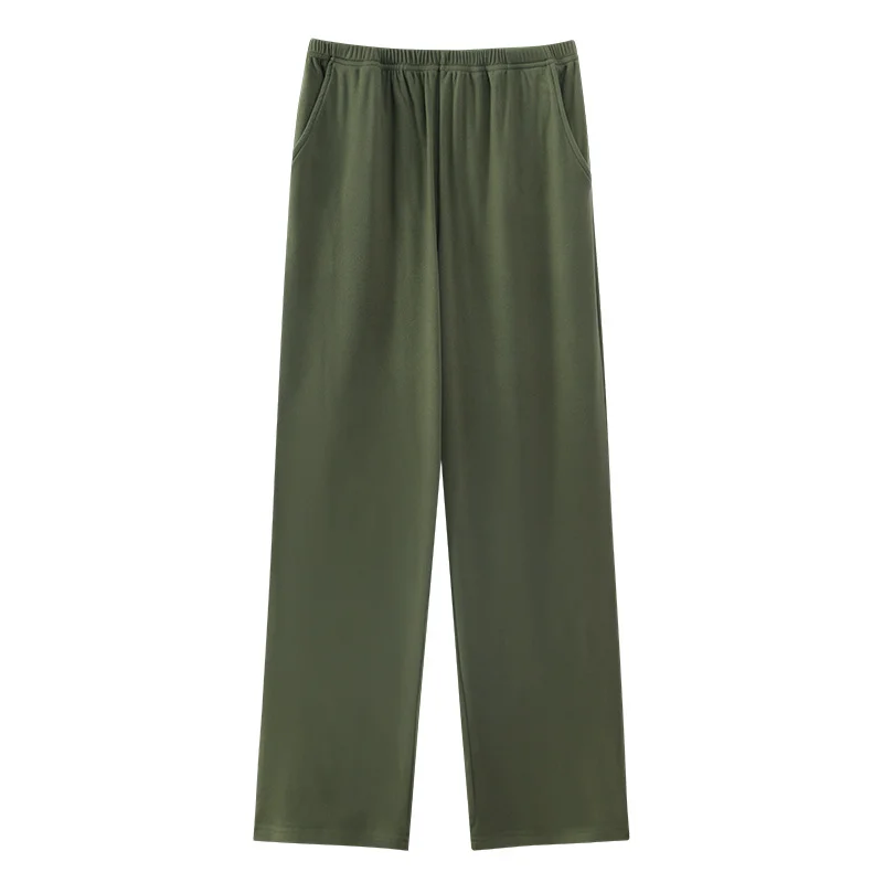 Autumn And Winter Loose Men's Thin Velvet Pajama Pants With Home Pants Pockets