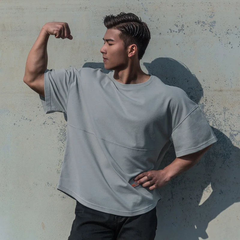 Shoulder-falling T-shirt For Male Tide Sports
