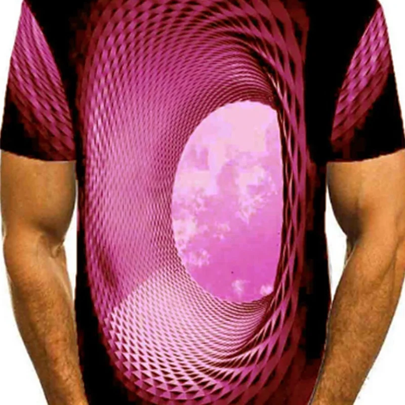 New Men's Sports Short Sleeve Youth Cartoon Cartoon Round Neck Slim Four Seasons T-shirt