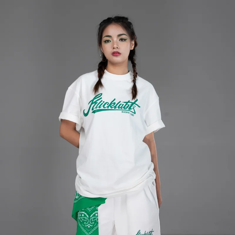 Heat Transfer Printing T Trend Couple Loose Round Neck Short Sleeves
