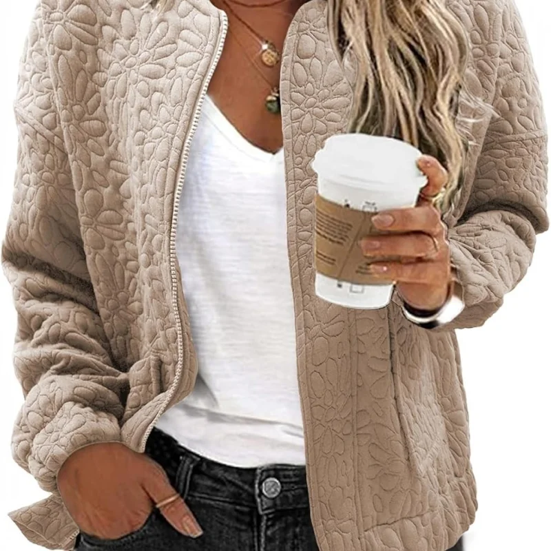 2026 Fall Winter New Arrival Hotselling Women's SolidTexturedCasualOpenFront Cardigan Coat