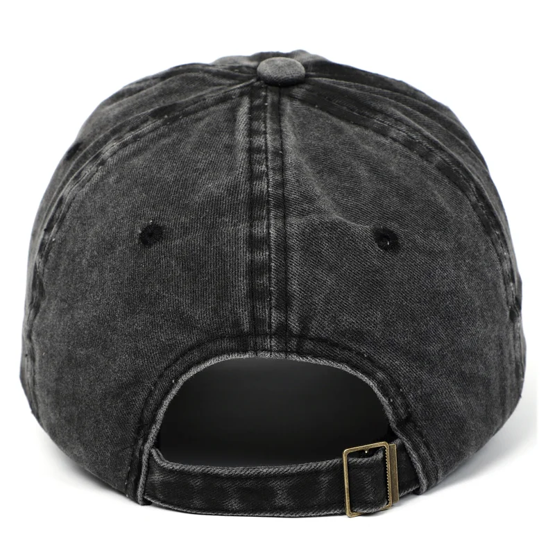 Ghost Embroidered Baseball Cap Pure Cotton Washed Baseball