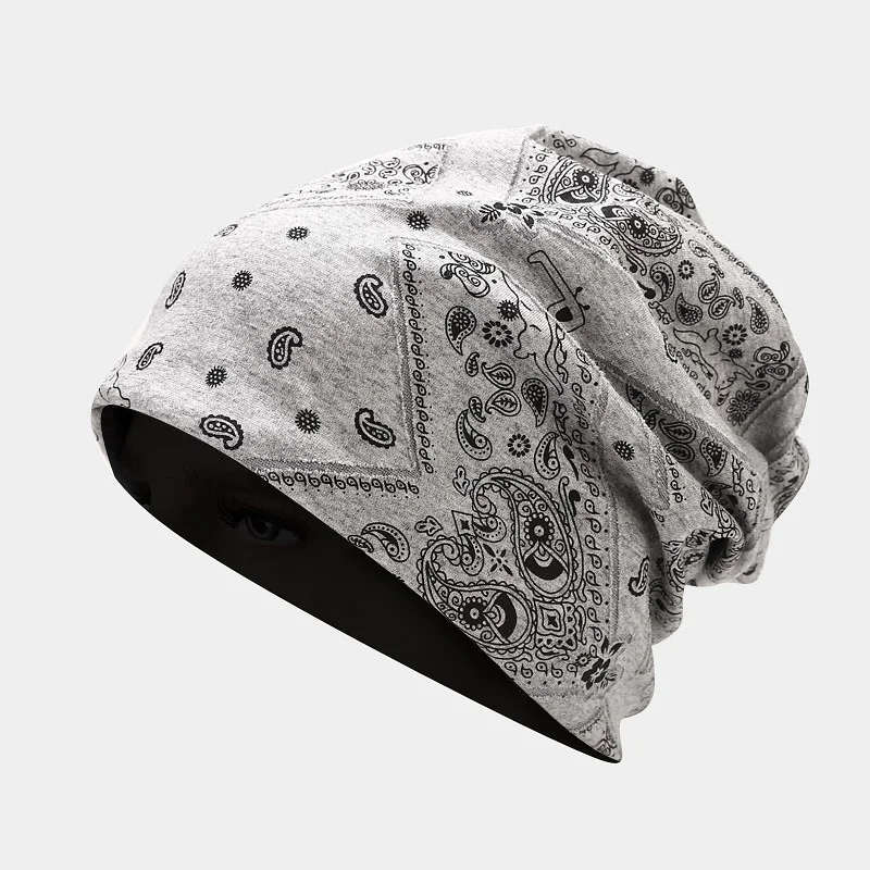 Women's Paisley Pattern Windproof Pullover Hat