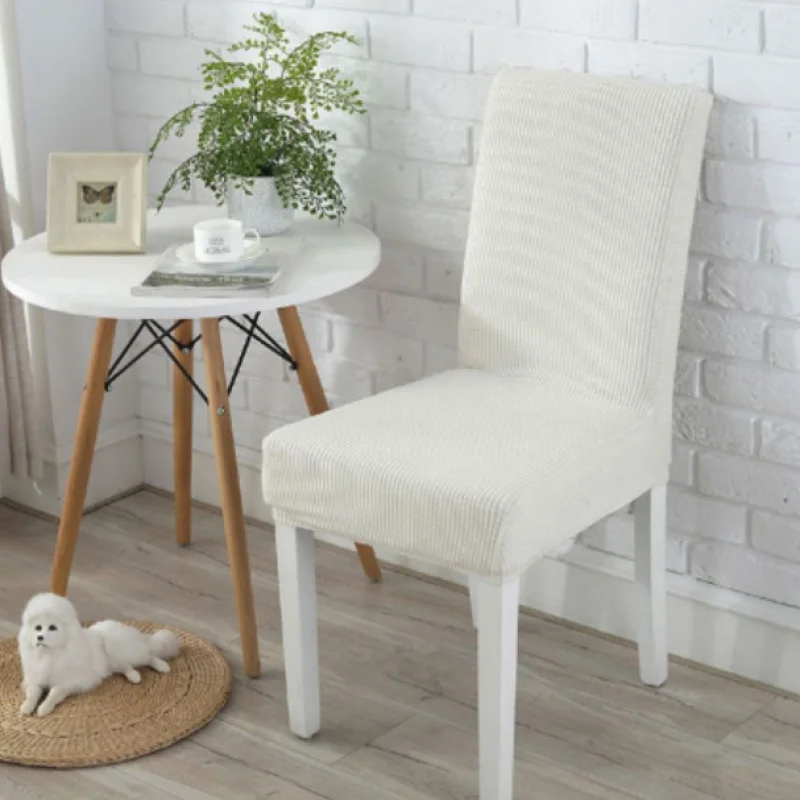 Simple Chair Cushion Elastic Seat Cover 6 packs