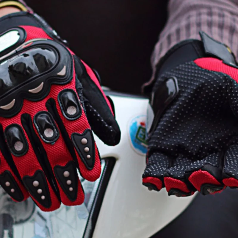 Racing motorcycle gloves locomotive riding all-finger long finger shatter-resistant gloves
