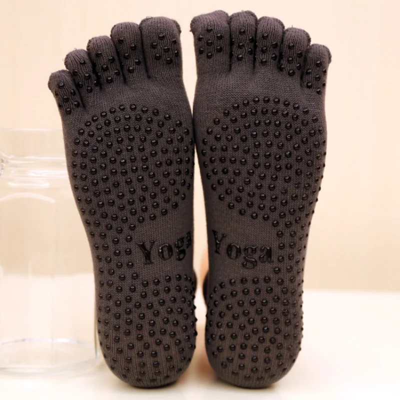 Men's Non-slip Cotton Sports Five-finger Socks