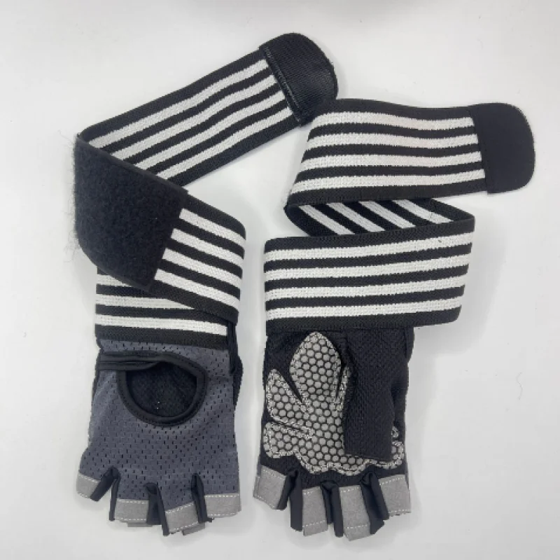 Outdoor Half Finger Gloves Men's Fitness Mesh Breathable Outdoor Cycling Sports