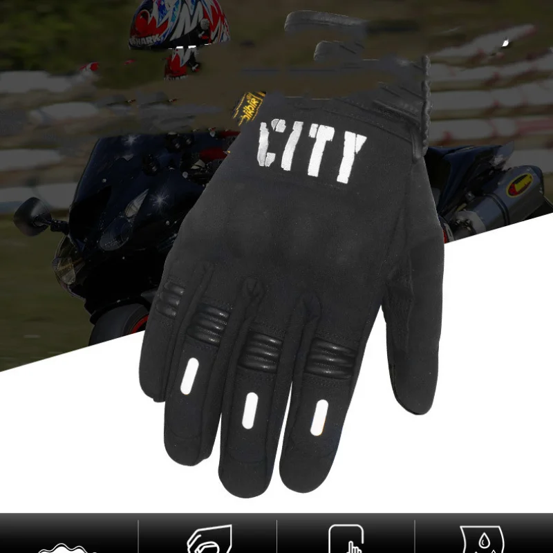 Motorcycle Can Touch Outdoor Riding Gloves