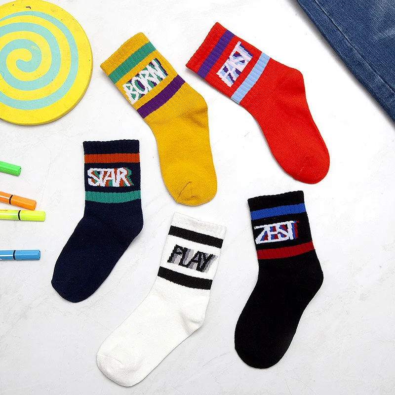 Children's Socks Pure Cotton Autumn And Winter Boys And Girls