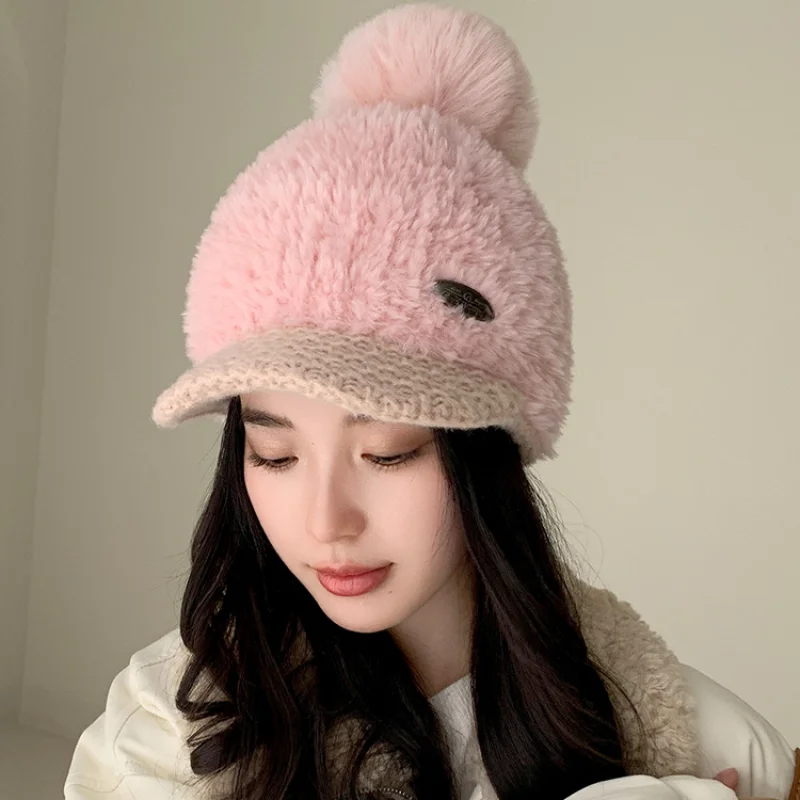 Autumn Winter Berber Fleece Warm Peaked Cap