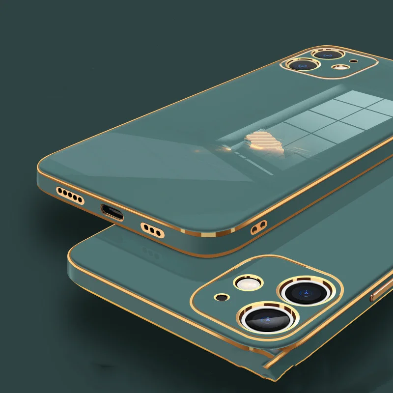 Phone Case New Electroplated Glass Lens All-inclusive Protective Cover