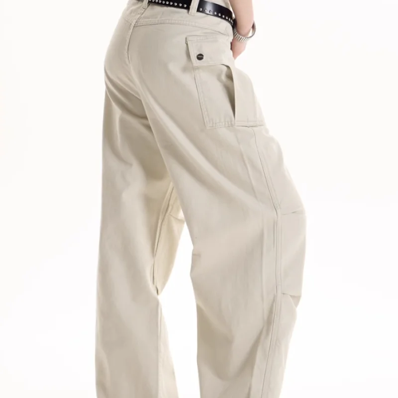 American Retro Spicy Girl Design Work Pants
