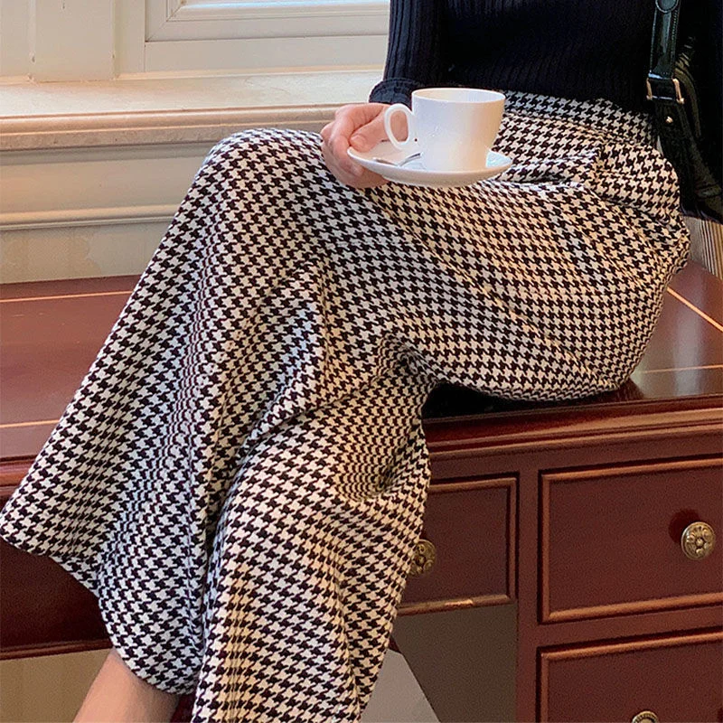High Waist Drooping Loose Slimming And Straight Casual Mop Pants