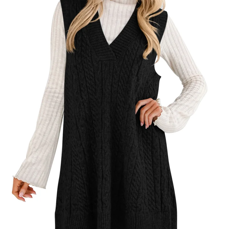 Women's Casual Sweater Suspender Skirt