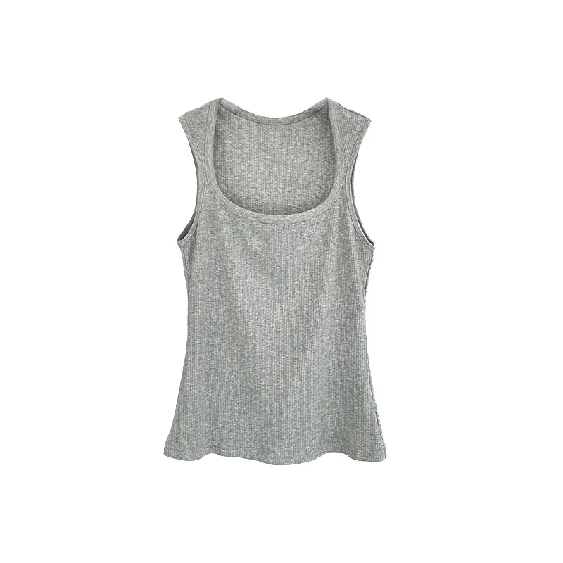 Spring New Square-neck Cinched Slimming Graceful Vest