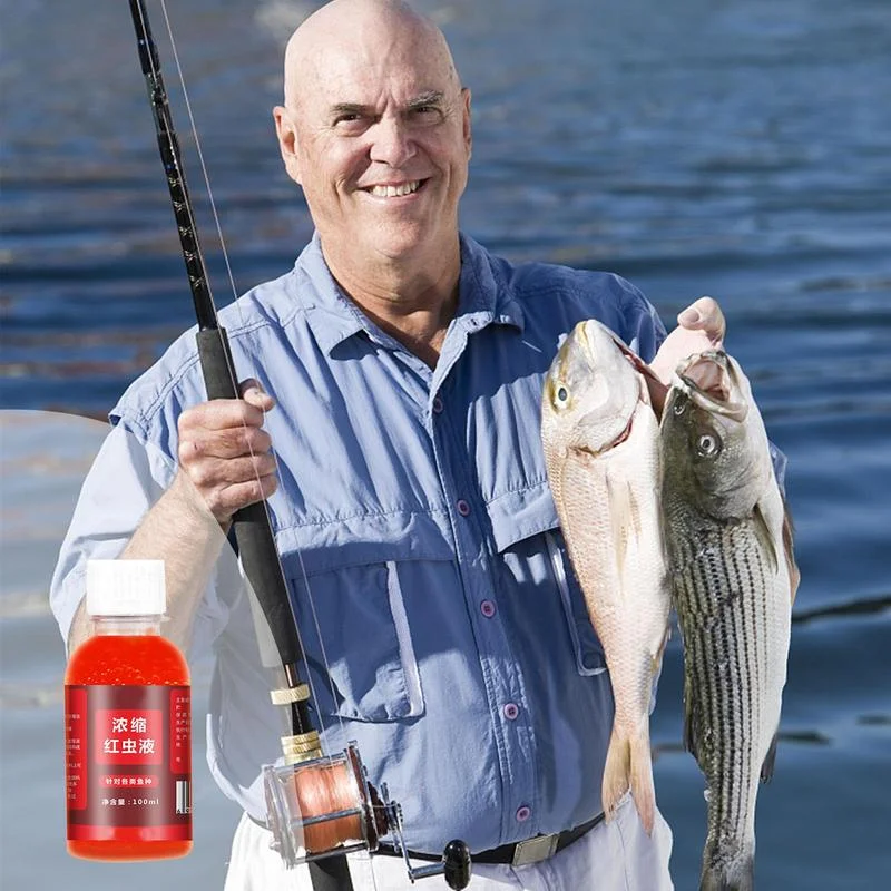 Concentrated Red Worm Liquid Fishing Bait