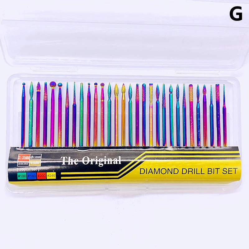 Color Plated Nail Polish Head Set