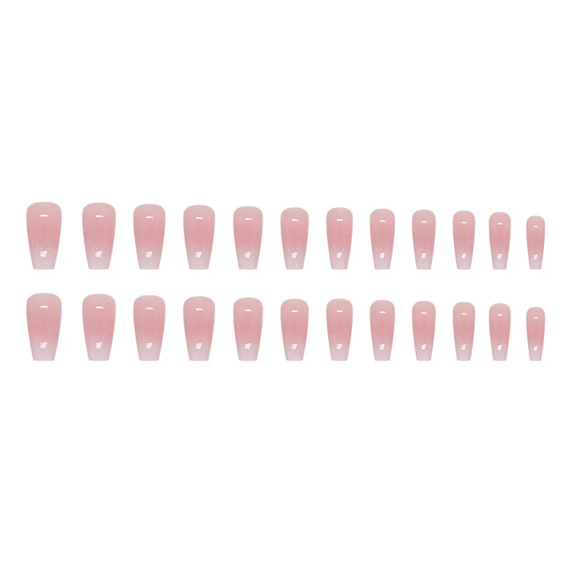 Mid-length Ballet Nail Girl Gradient Nail Sticker