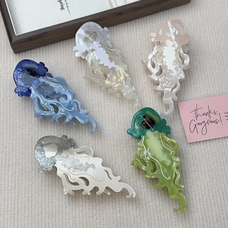 Grip Ocean Series Color Matching Large Hairpin Female Updo Shark Clip