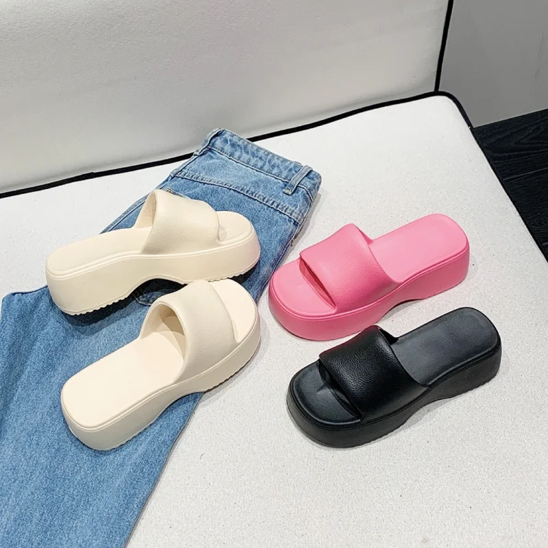 Platform Slippers Women's European And American Ins Outdoor
