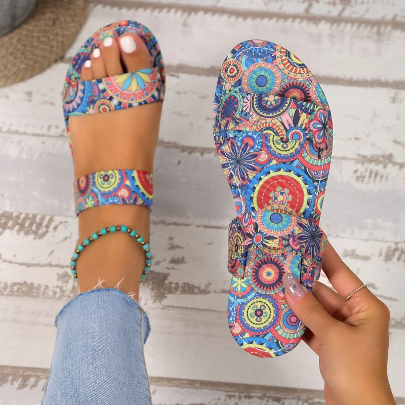 Flat Slippers Slip-on Outer Wear Tym