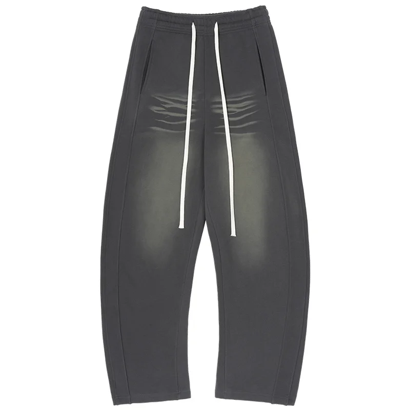 Men's Retro Distressed Machete Sweatpants Loose Casual Pants