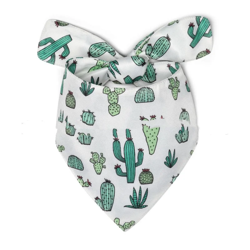Pet Scarf Summer Pattern Dog Saliva Towel
