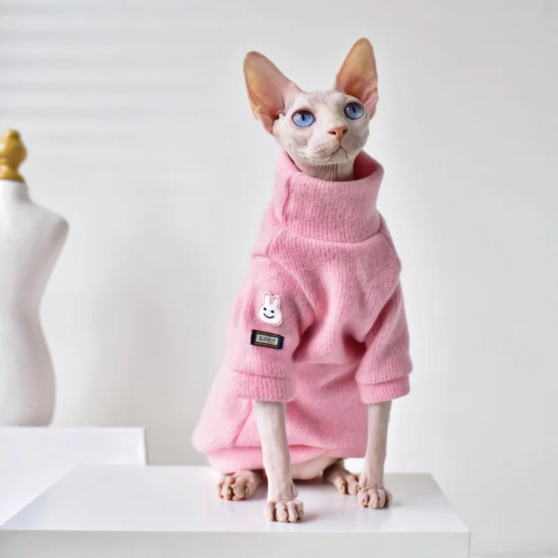 Thickened Warm Hairless Cat Coat In Winter