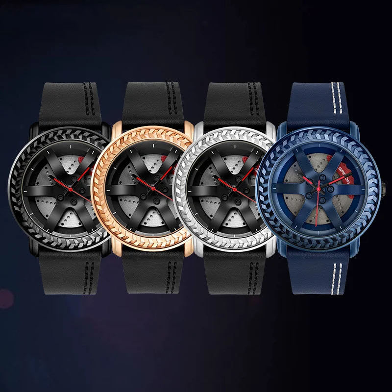 Wheel Net Red Belt Watch