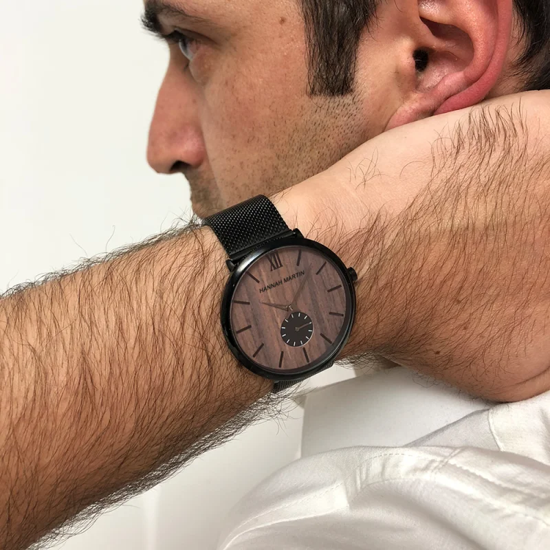 Stainless steel mesh strap watch