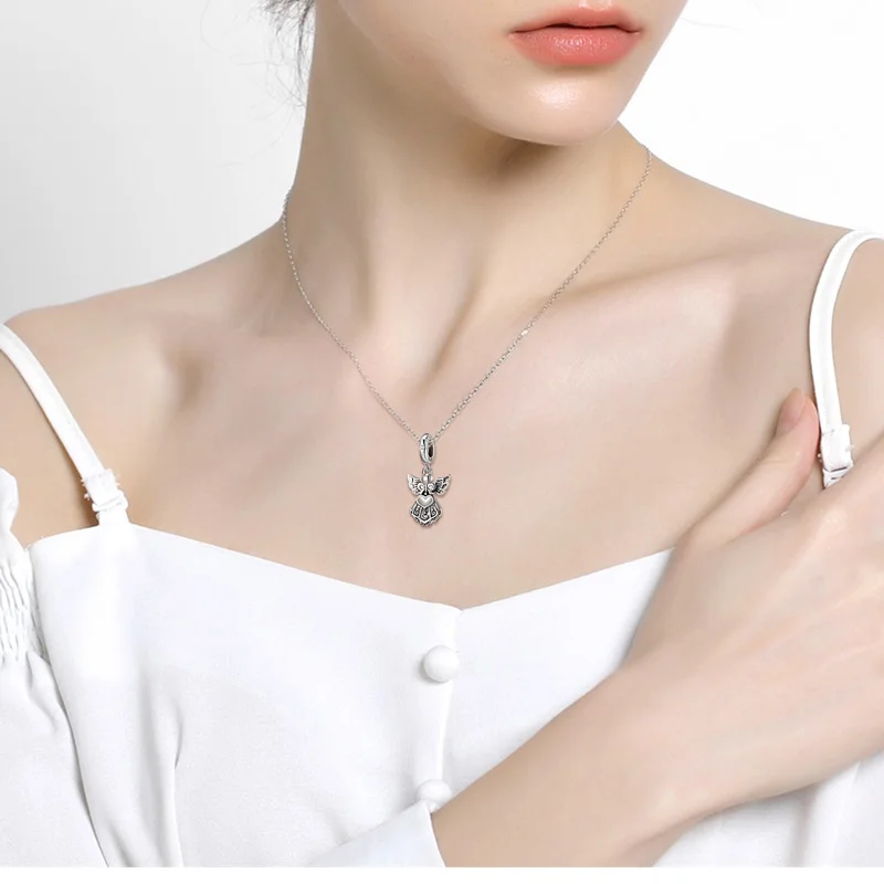 S925 Sterling Silver Pendant Angel Of Love Pendant Women's DIY Bracelet Necklace Accessories